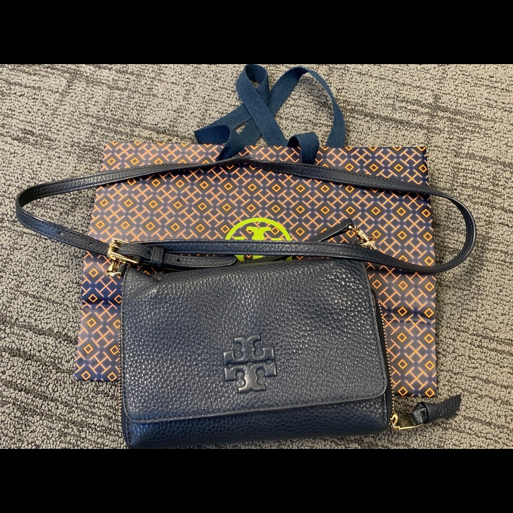 Tory Burch Navy Thea Crossbody